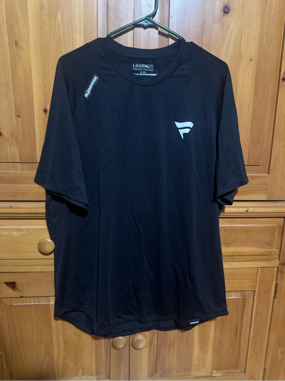 Performance Men's Black Logo Tee